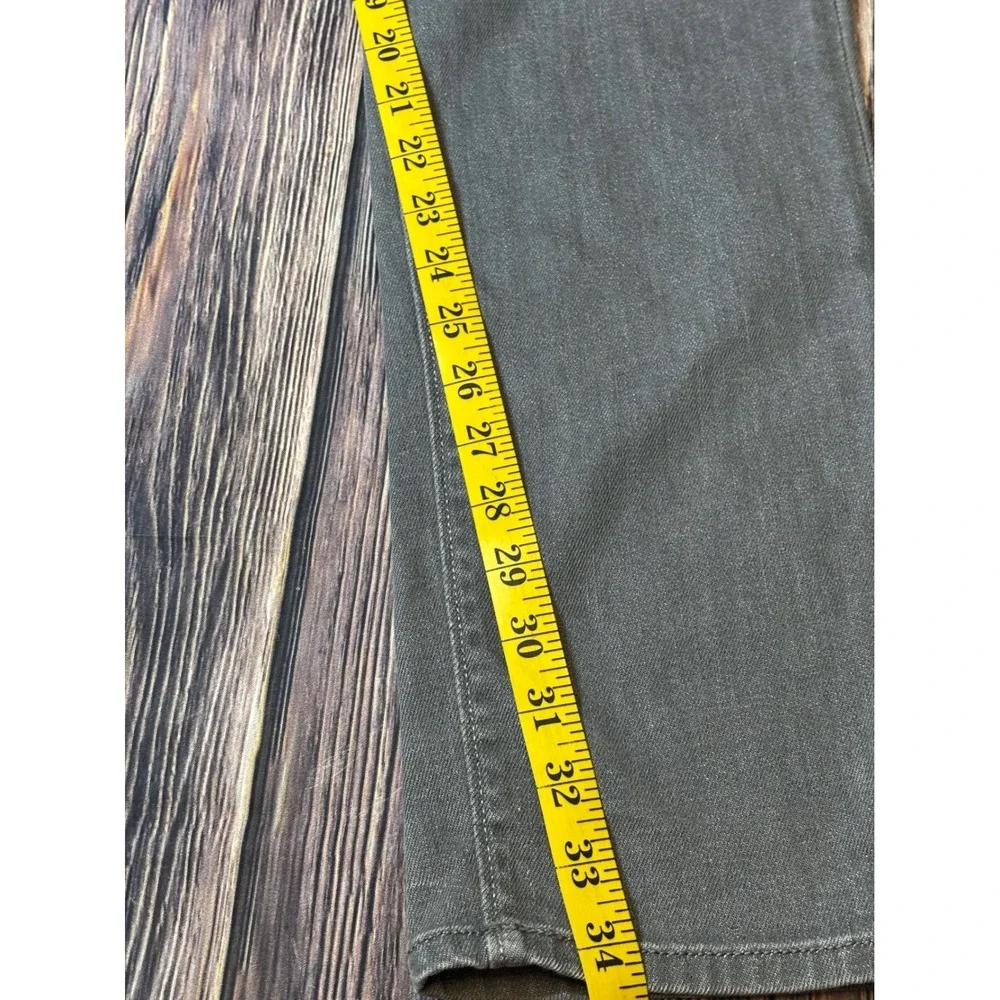 Diesel Buster Jeans Mens 33X34 Gray Stretch Slim Tapered Denim Italian Designer